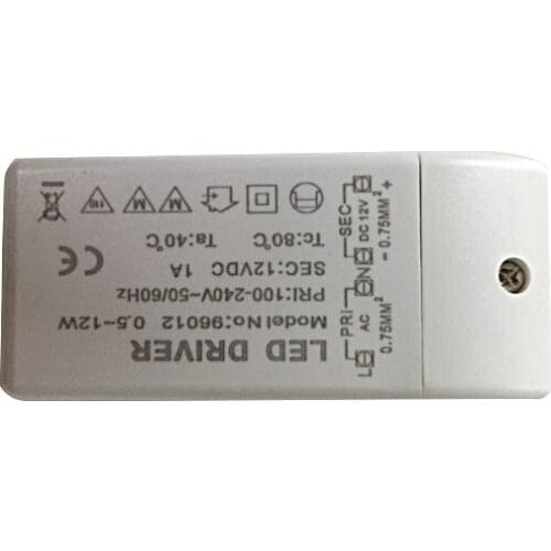 Good quality LED bulb MR16 light lamp Driver Transformer Power Supply Constant voltage DC 12V 12W AC220-240V 3 years warranty