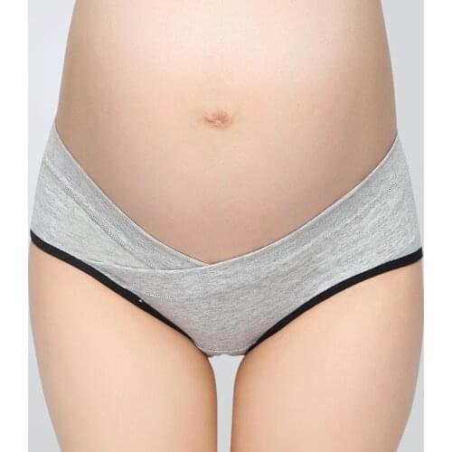 Maternity Panties Cotton Intimates V Type Pregnant Underwear Low Waist Comfortable Maternity Pregnancy Briefs Women Underwear