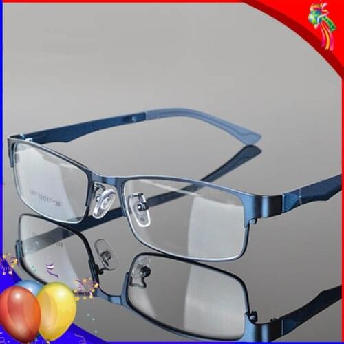 Vintage Rectangular Eyeglasses For Men Metal TR90 Frame Eyewear Male Business Optical Spectacle Myopia Eyeglasses Frame Women