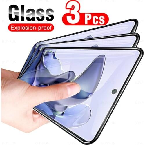 3PCS Full Cover Safety Protection Glass For Xiaomi 11T Phone Protective Glass Screen Tempered Protect Glass Xaomi 11T 11 T Film