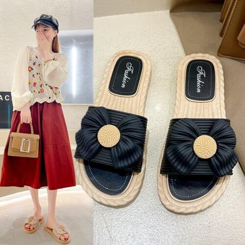2021 Summer New Slippers Womens Outdoor Slippers Flip-Flops Fresh Flowers Color Matching Womens Shoes