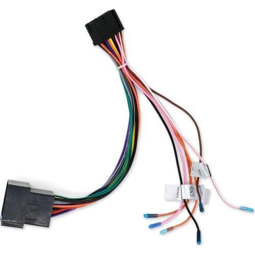 For VW Volkswagen Skoda Seat Small 16PIN ISO special power cable car dvd 2din