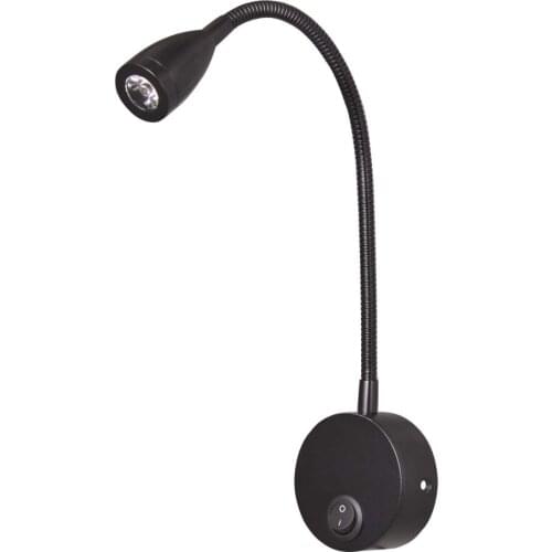 12V 360 Degree Rotation Multipurpose Yacht RV Reading Light Portable Adjustable Bed Lamp Button Control Vehicles Campers Led