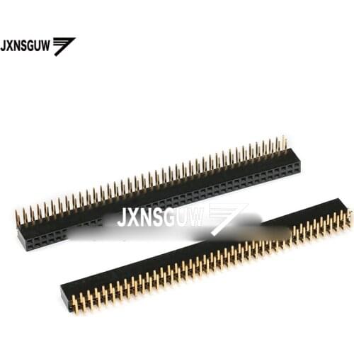 5PCS Single/double row Female seat(Curved needle/foot)Row seat socket spacing 2.54MM 1*40P 2*40P