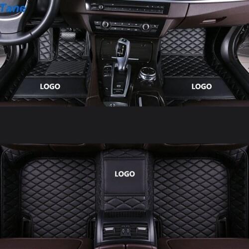 Tane leather car floor mats For ford fiesta mk7 explorer 5 everest kuga 2008 fusion 2008 2014 2015 edge accessories carpet rug