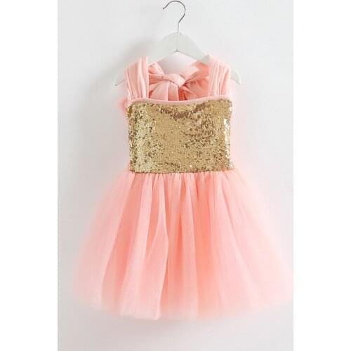 Flower Girl Princess Bow Dress Toddler Baby Wedding Party Tulle Dress Xmas baby girls clothing