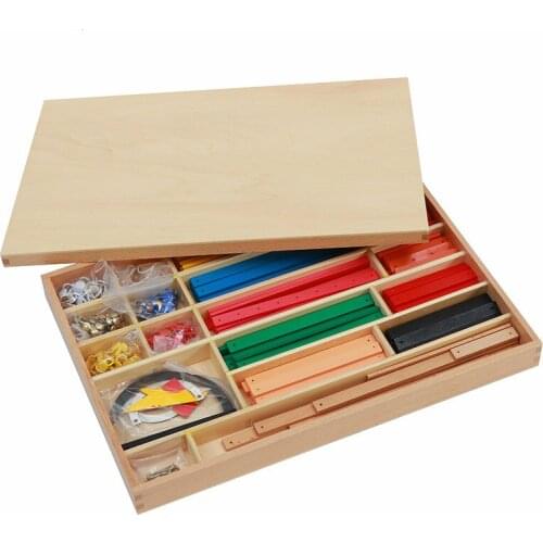 Montessori Kids Toy Geometric Stick Material Early Childhood Preschool Brinquedos Juguets