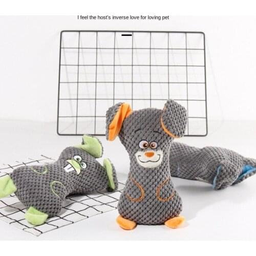 Pet Dog Toy Linen Plush Animal Toy Dog Squeaky Noise Toy Cleaning Teeth Supplies Toy Tough Interactive