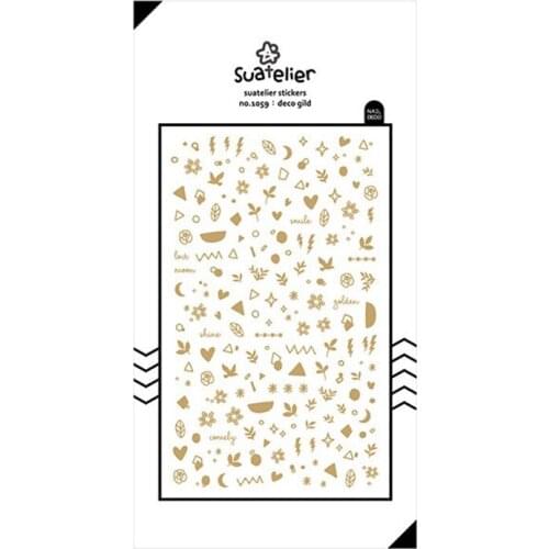 Korea Sonia Scrapbooking Die Cut Nail Sticker Deco Gild Stationery Hobby DIY PVC Craft Decoration Suatelier Stickers
