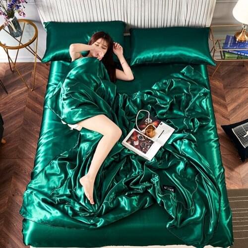 Summer Ice Silk Bedding (1pcs Thin Blanket + 2pcs Pillowcase ) Luxury Style Comfortable Air Conditioner Quilt Thin Blanket F0456