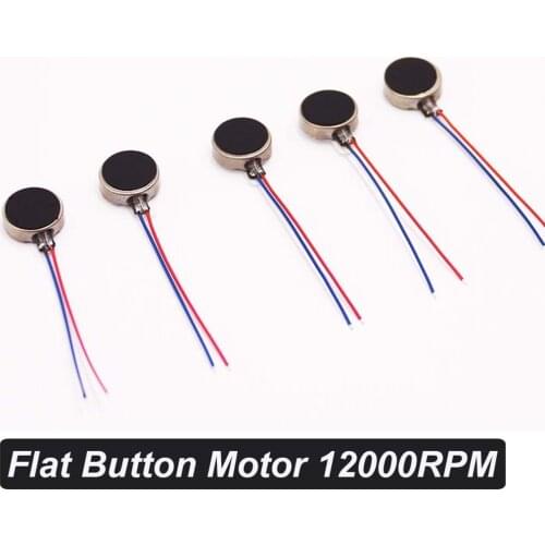 Mini Vibrating Motors DC 3V Flat Coin Button-Type Motor Iphone Vibrator For Arduino Bluetooth Headset Motor