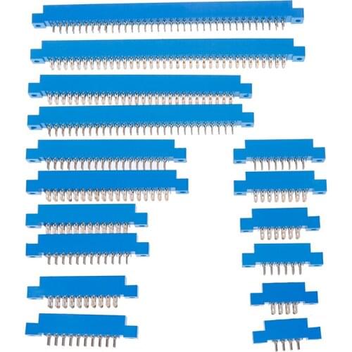 New 1PC 805 Series 3.96mm Pitch PCB Slot Solder Card Edge Connectors 8-72 Pin 16styles Wholesale