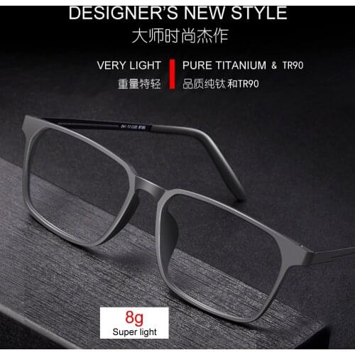 New Style Super Light High Quality Titanium TR90 Optical Frames Myopia Hyperopia Vision Glasses Full Rim Spectacle Men Eyewears