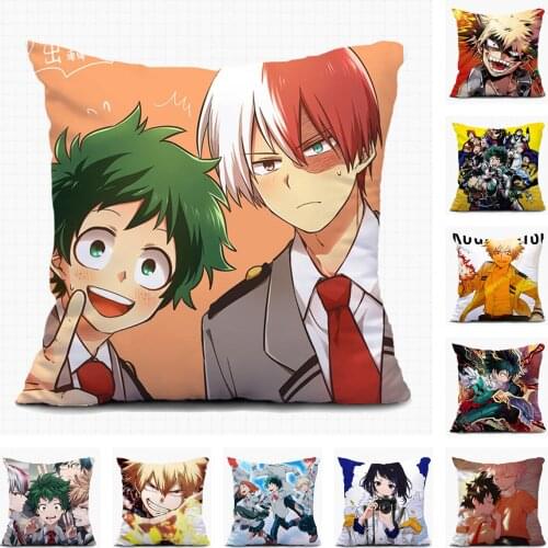 Anime My Hero Academia Midoriya Izuku Home Textile Christmas Sofa Pillow Case Custom Decorative Cushion Covers Pillowcase A08