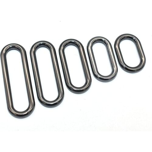O Ring Buckle Oval Slide Buckles - Purse Backpack Buckle Non Welded Oval Loop Rings Belt Buckle For Handbag webbing hardware