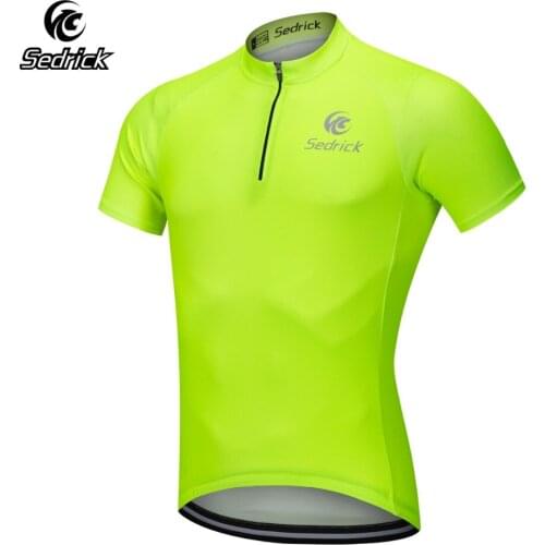 Sedrick 1/4 Zip Solid White Black Red Blue Fluorescent Green Cycling Jersey Sports Wear MTB Bike Bicycle Team Clothing for Men