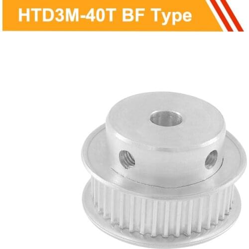 3M 40T Aluminium Pulley Wheel HTD3M Type Tooth Belt Pulley 11mm/16mm Belt Width 8/10/12/14/15/19/20mm Bore Timing Pulley