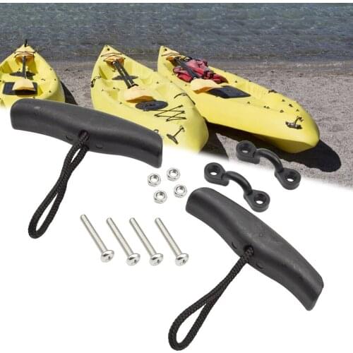 1 Pair Kayak Toggle Handles Durable Nylon Canoe Boat Pull T Handle Replacement with Installing Hardware