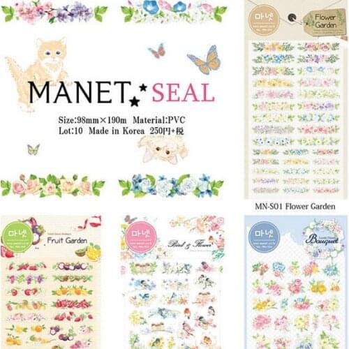 1pcs/lot Korea Nice Fresh Garden Fairy Tale series DIY Multifunction PVC sticker set Gift seal flakes