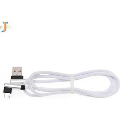 100pcs/lot Charging Cable 90 Degree Fabric Type C Cable for Samsung GALAXY S8 S9 Note8 Huawei P20 Mate10 USB C Phone Cables