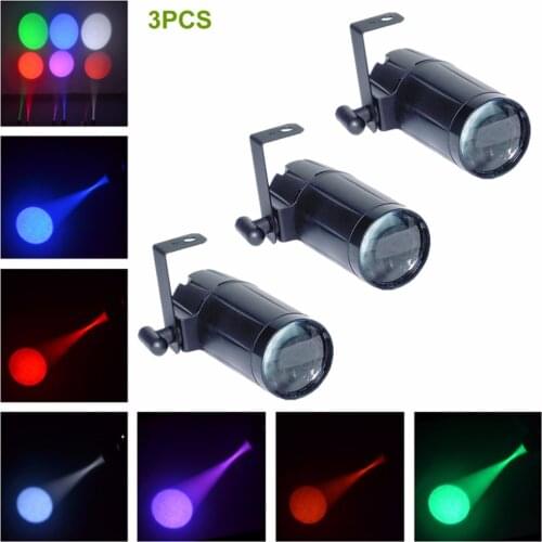 AUCD 3PCS/Lot Mini 3W Single Color LED Beam Lamp Store Art Decor Project Spotlights Party Home DJ Show Stage Track Lighting M02