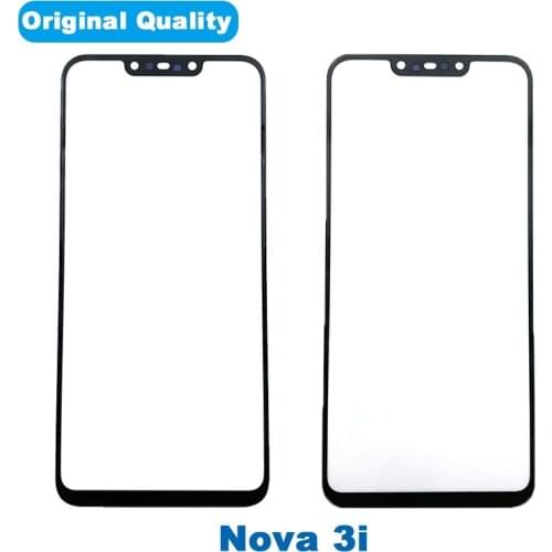 5pcs High Quality LCD Screen Front Glass Lens For Huawei Nova3 Nova 3 3i Repair Parts Front Outer Glass Lens Replacement