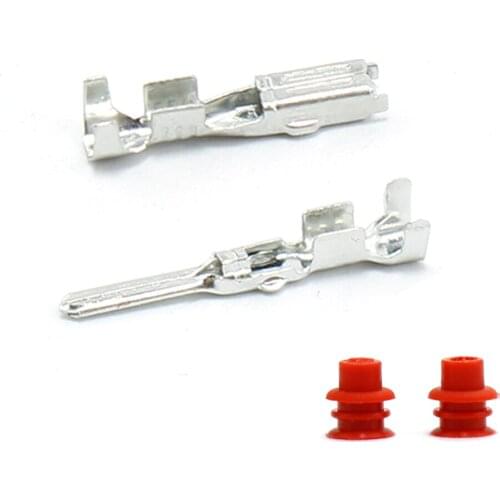 60 Pcs 621-F1.8A 611-F1.8A Male and Female Car Crimp Terminals Cold Pressed Connector Auto Parts Connect Wires For Truck Boat