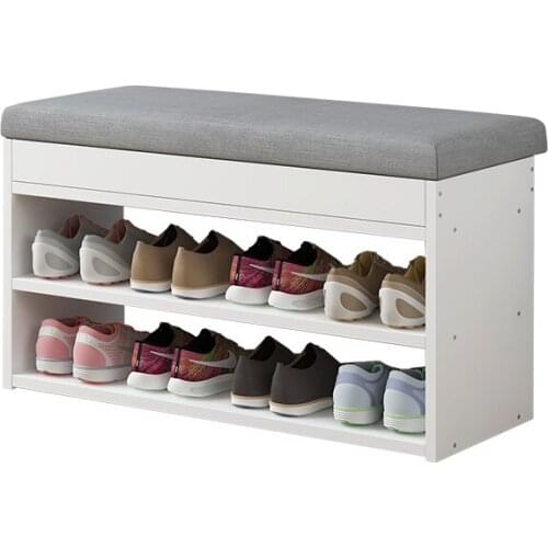 B Change shoes stool simple modern home shoe cabinet door storage stool multi-function storage sofa bench wear shoes stool