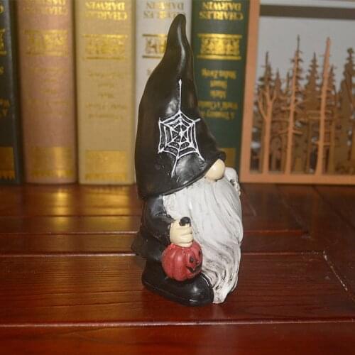 Faceless Dwarf Doll Ornament Hand Painted Resin Gnome Statue for Home Living Room Office Decoration TS1