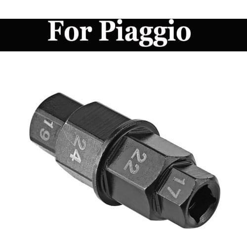 Black Motorcycle Front Wheel Hard Drive Tool Hex For Piaggio Medley150 New Fly150 S 150 Ie S 50 4v Scarabeo Sr 150ie X10 350