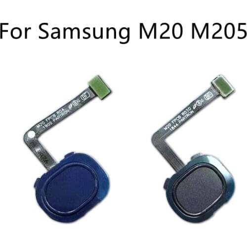 For Samsung Galaxy M20 M205 Fingerprint Scanner Flex Cable Touch Sensor ID Home Button Return Ribbon Flex Cable Repair Parts