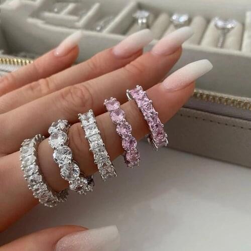 GIRLMIDNIGHT Rings With Diamonds
