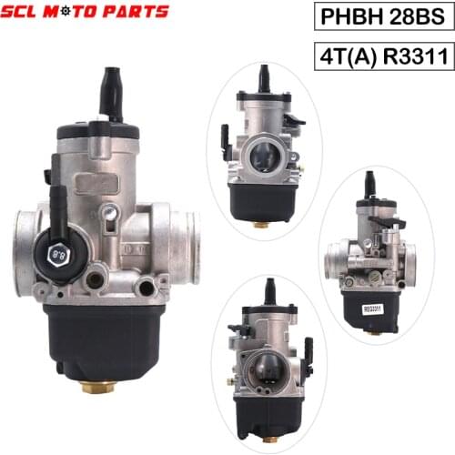 ALconstar-28mm Carburetor Dellorto PHBH 28BS 4T(A) R3311 Carburetor For 4 stroke 50cc-250cc Moto Universal Motorcycle Carburador