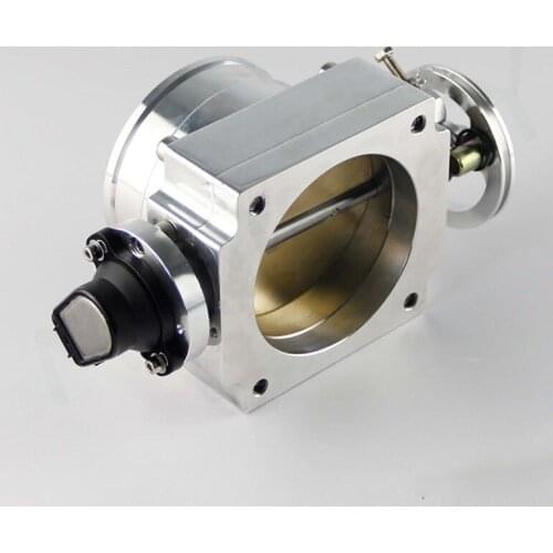 90mm Reverse Throttle Body with Tps Sensor for Toyota Supra 1jz Black(black)