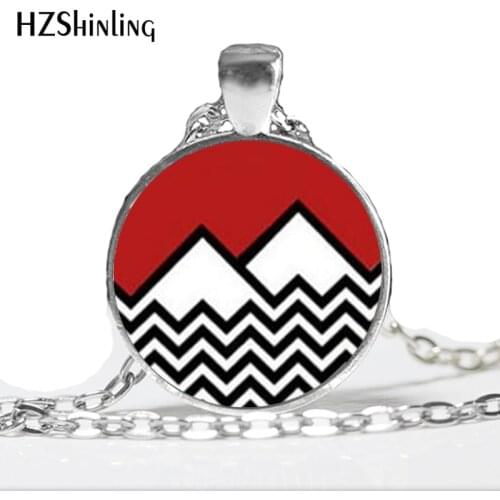 Fashion 2017 new Twin Peaks Necklace Twin Peaks Jewelry Glass cabochon necklace pendant art gift for her or him A-043-1 HZ1