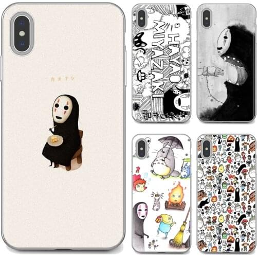 For LG K10 K8 K7 K4 Nokia X6 2 3 5 6 8 9 230 3310 2.1 3.1 5.1 7 Plus 2017 2018 Kawaii Ghibli Doodle Pattern Character Soft Cover