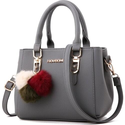 New 2018 ladies decorative handbags solid color handbags hotsale ladies Messenger bag fashion portable Messenger bag NB189