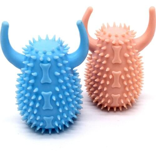 Pet Dog Toothbrush Sticker Pet Chew Toys Dog Teethbrush Brushing Cleaning Massage Nontoxic Natural Rubber Dental Care Sticks