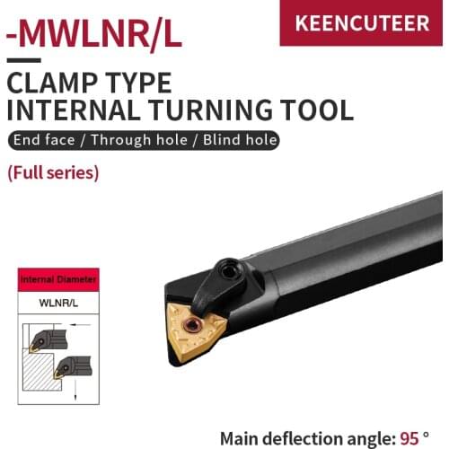 1pc S16Q-MWLNR06 S20R-MWLNR06 S25S-MWLNR06 Internal Turning Tool Holder WNMG Carbide Inserts Lathe Bar CNC Cutting Tools Set