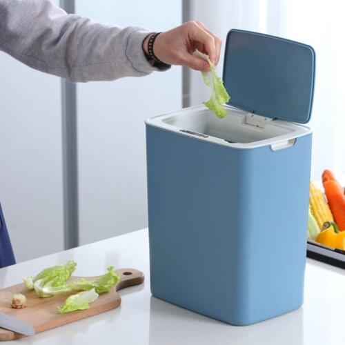 Luxury Waterproof Sensor Waste Bins Cover Automatic Creative Smart Waste Bins Bathroom Almacenaje Cocina Home Products DG50WB