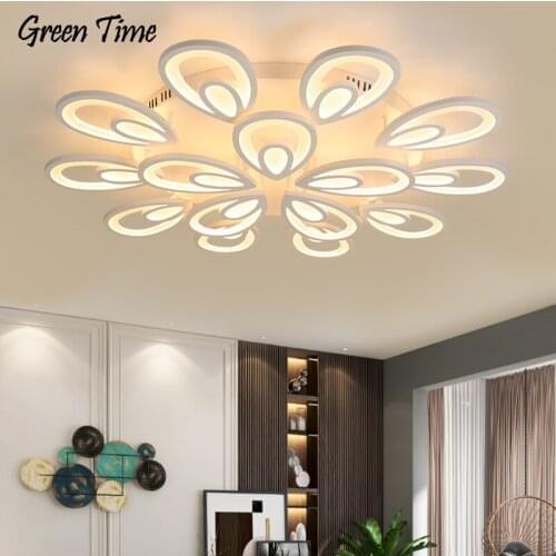 White Modern Led Ceiling Light For Living room Bedroom Dining room Kitchen Indoor Ceiling Lamp Acrylic Lamp Fixtures Dimmable