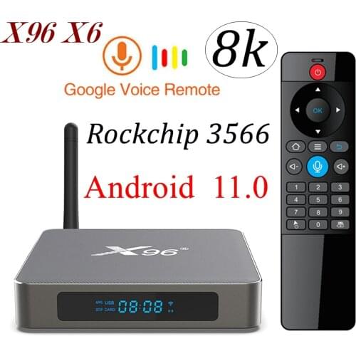 10PCS X96 X6 Android 11.0 RK3566 TV Box 8GB 128GB 4G 64GB 32GB 2T2R Dual Wifi Lan 1000M LAN BT 8K HD Smart Media Player