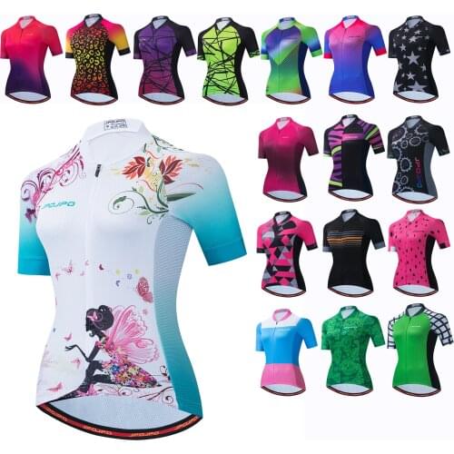 2021 Cycling Jersey Women Short Sleeve JPOJPO Bike Jersey Ropa Ciclismo Bicycle Shirt Cycling Clothing Maillot Clothes