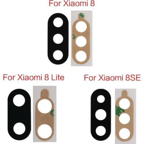 10pcs/lot Rear Back Camera Glass Lens Protector Cover For Xiaomi 8 Lite 8SE With Adhesive Sticker Tape Replacement Parts