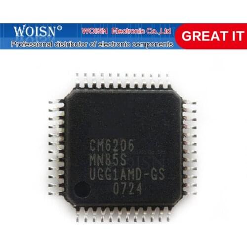 2pcs/lot CM6206 CM 6206 LQFP-48 In Stock