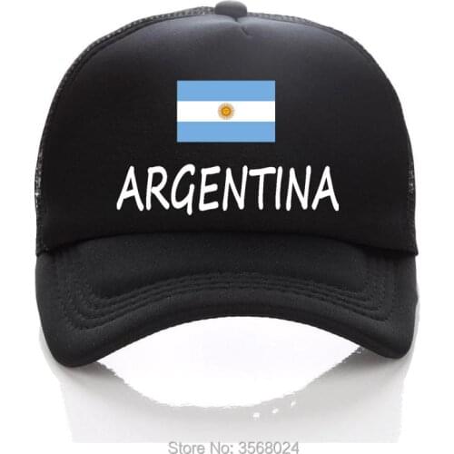 2018 football Trucker Hats For Men Football Mesh Baseball Cap Adult Sun Hat ARGENTINA Flag For Children Snapback Summer