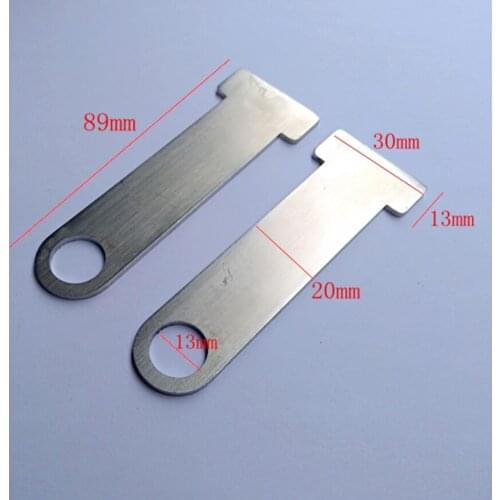 4x Universal Open Face Helmet Strap D-Ring Lock Extension Connector for Motorcycle Scooter BIke - Silver