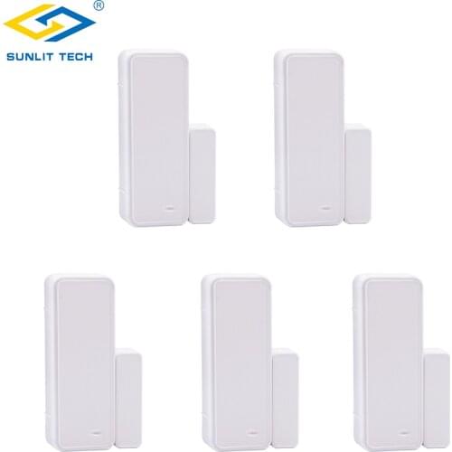 5pcs Wireless Door Window Open Sensor 433Mhz Magnet Detector Wifi Door Close Sensor for G90B Plus Home Samrt Security Alarm