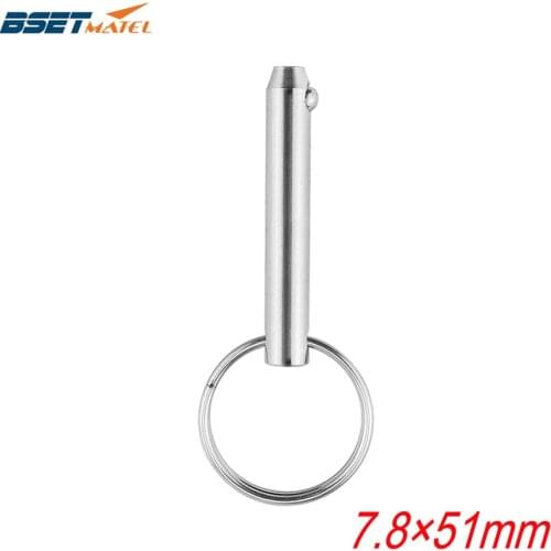 7.8*51mm BSET MATEL Marine Grade 316 Stainless Steel 5/16 inch Quick Release Ball Pin for Boat Bimini Top Deck Hinge