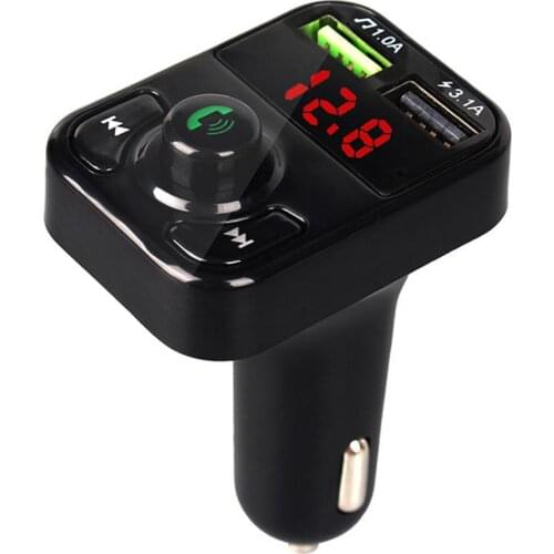 Car Bluetooth Receiver Adapter MP3 Player Mobile Charger Adapter Kit FM Launcher Hands-free Car Cigarette Lighter Drop Shipping
